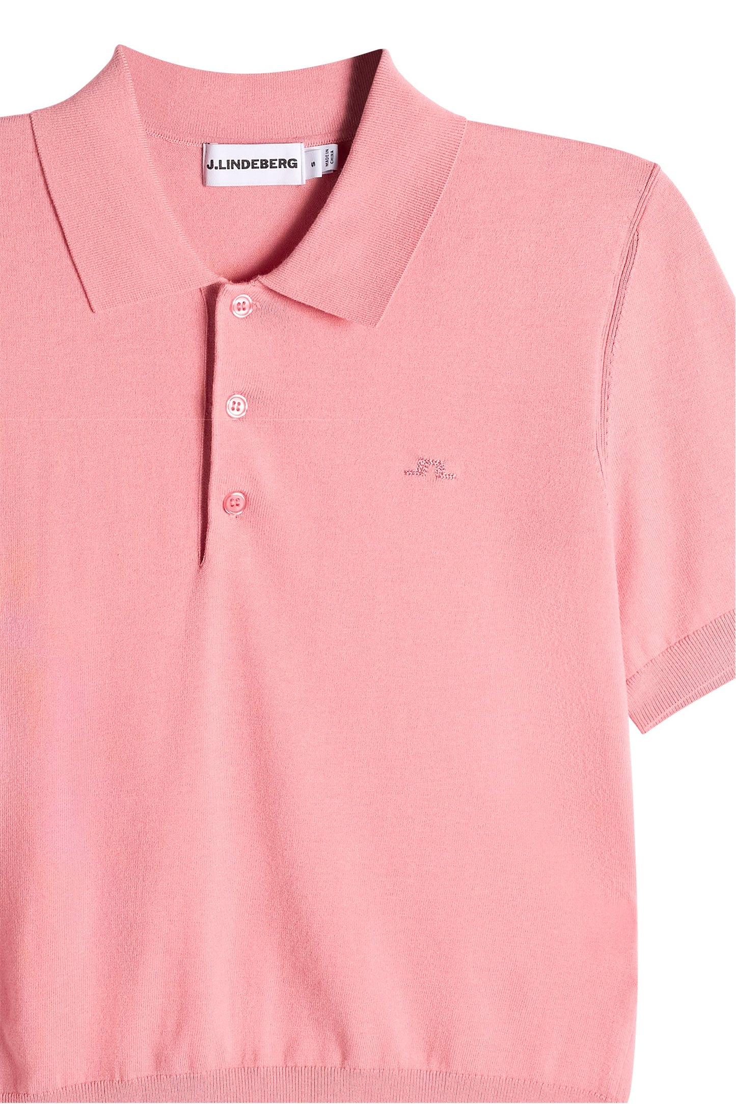 J.Lindeberg Blake SS Knit Polo Flamingo Plume - Mojo Independent Store