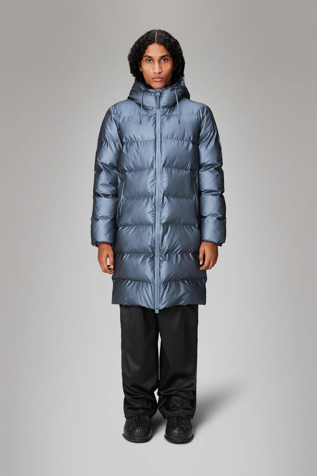 Rains Alta Longer Puffer Jacket Bay