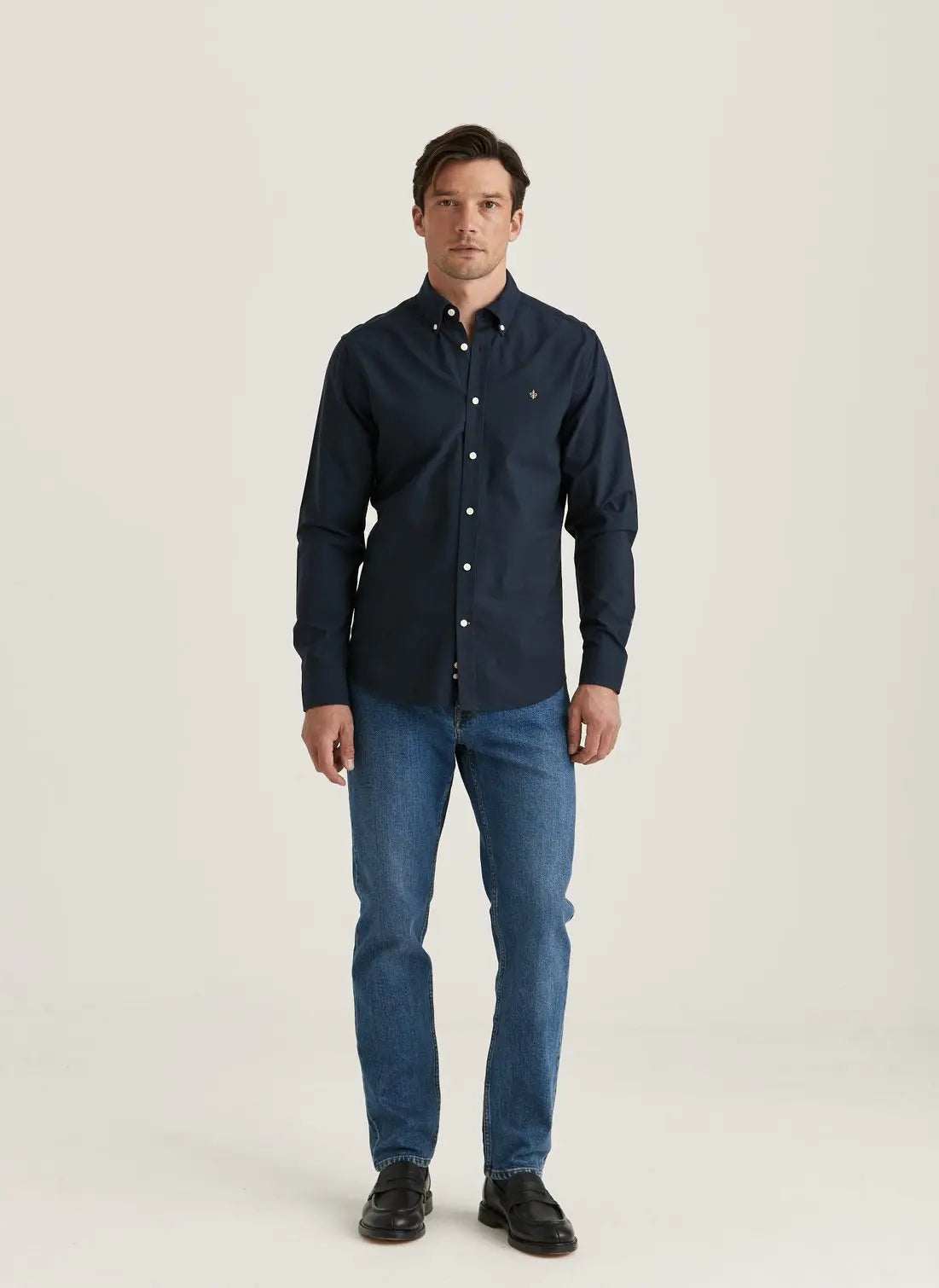 Morris Oxford Button Down Shirt Navy