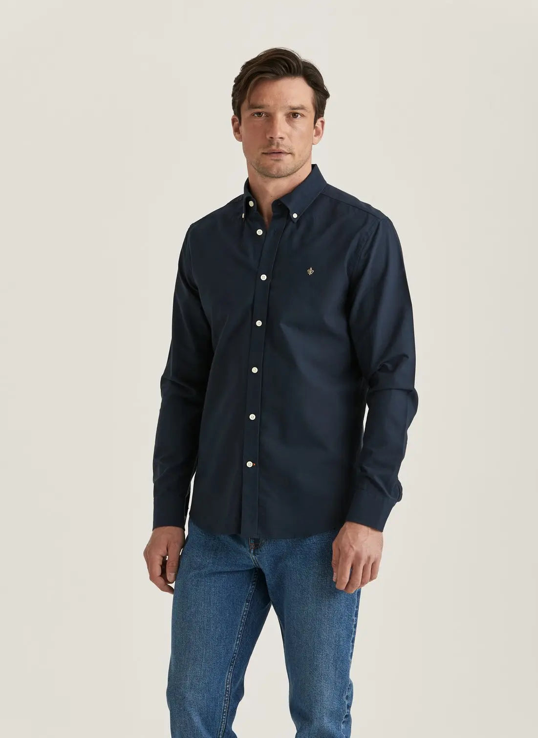 Morris Oxford Button Down Shirt Navy