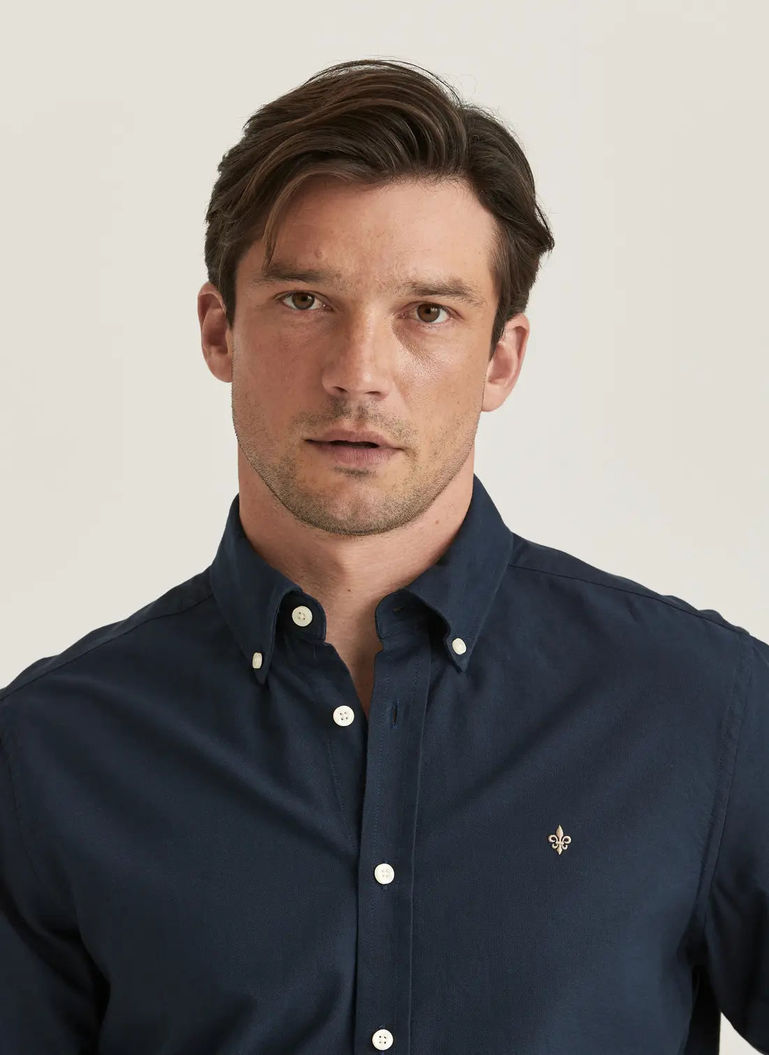 Morris Oxford Button Down Shirt Navy