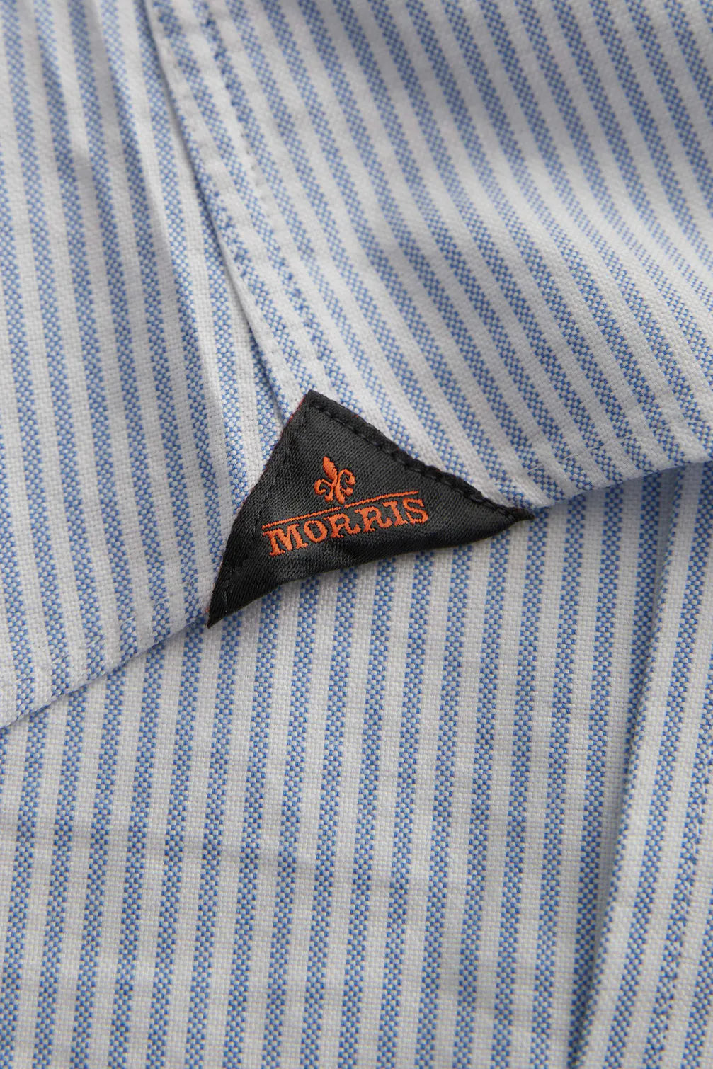 Morris Oxford Striped BD Shirt Light Blue