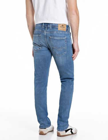 Replay Grover Power Stretch Denim Medium Blue