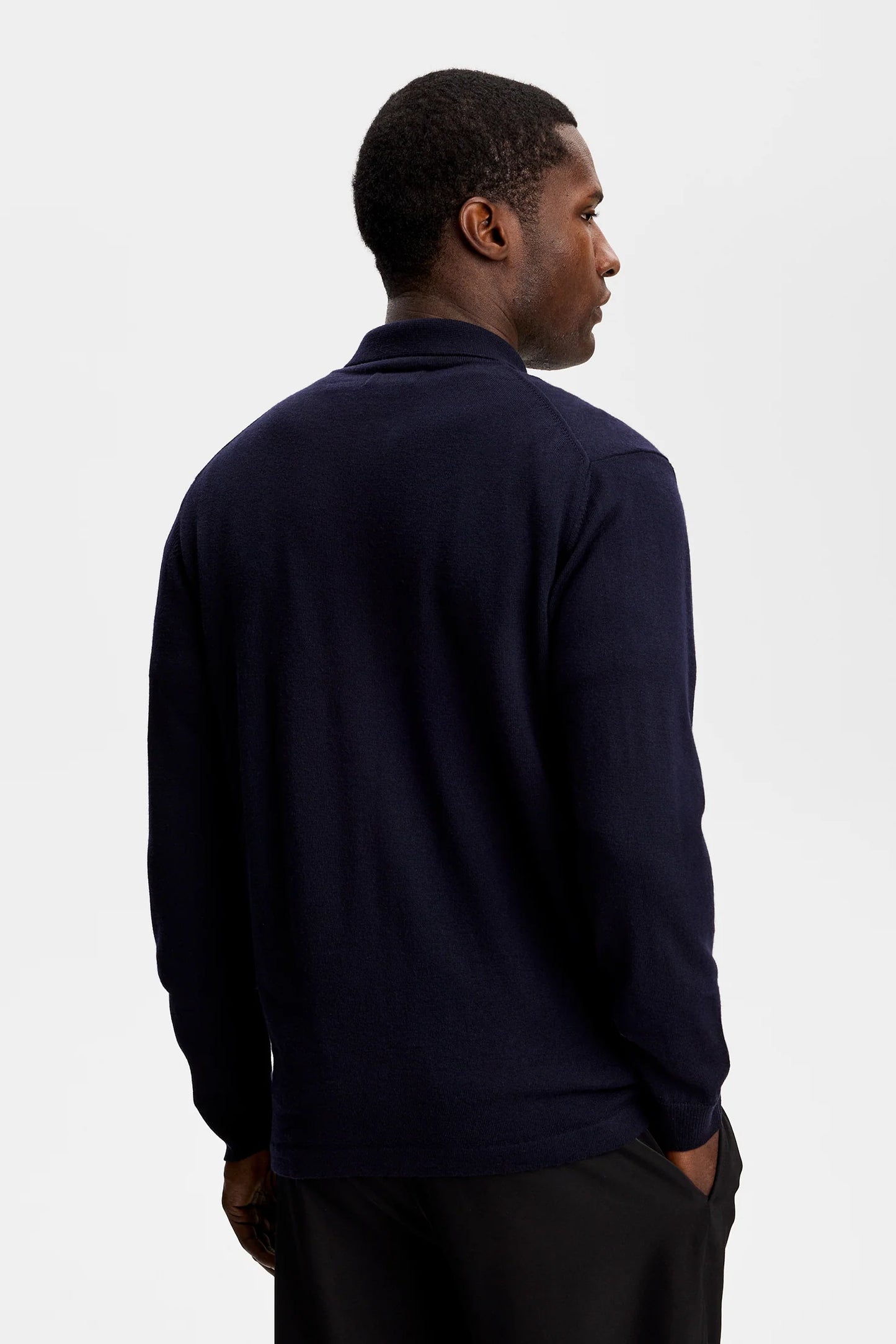 J.Lindeberg Kaleb Merino Cardigan JL Navy