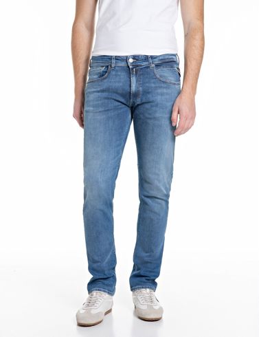 Replay Grover Power Stretch Denim Medium Blue