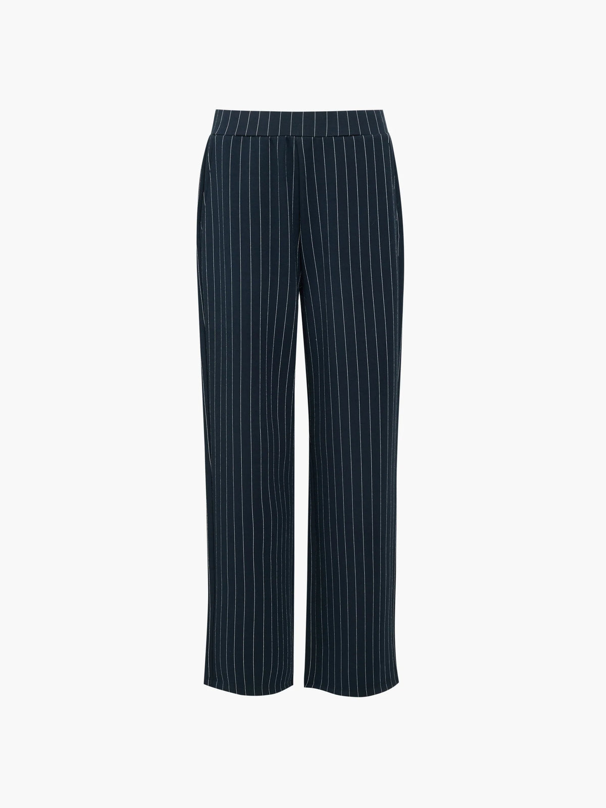 French Connection Wren Pinstripe Trouser New Nvy/Lin Wht