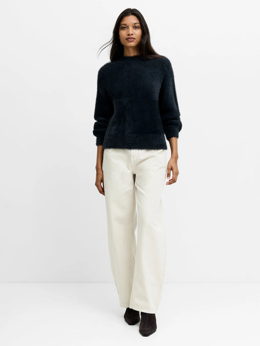 French Connection Lucille Texture Jumper Graphite Grey