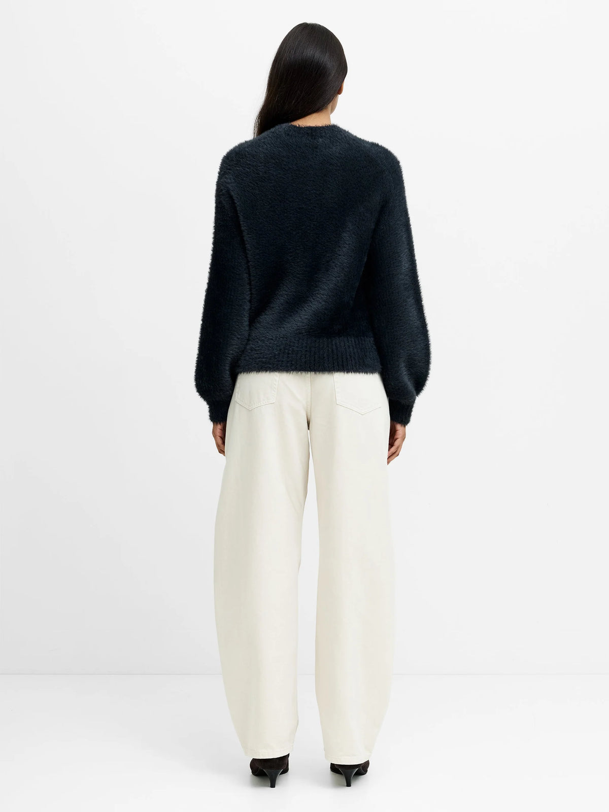 French Connection Lucille Texture Jumper Graphite Grey