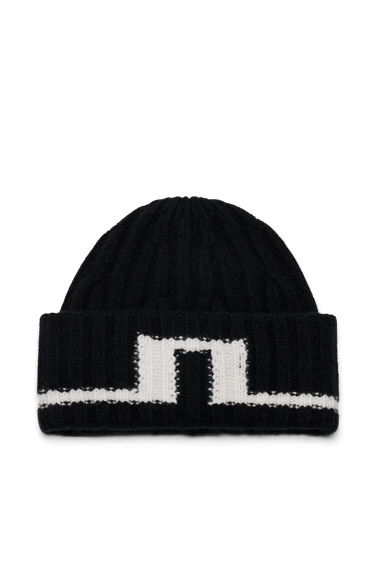 J.Lindeberg Enso Beanie Black - Mojo Independent Store