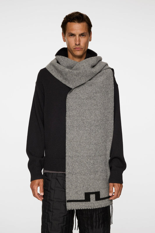 J.Lindeberg Champ Double Sided Scarf Black
