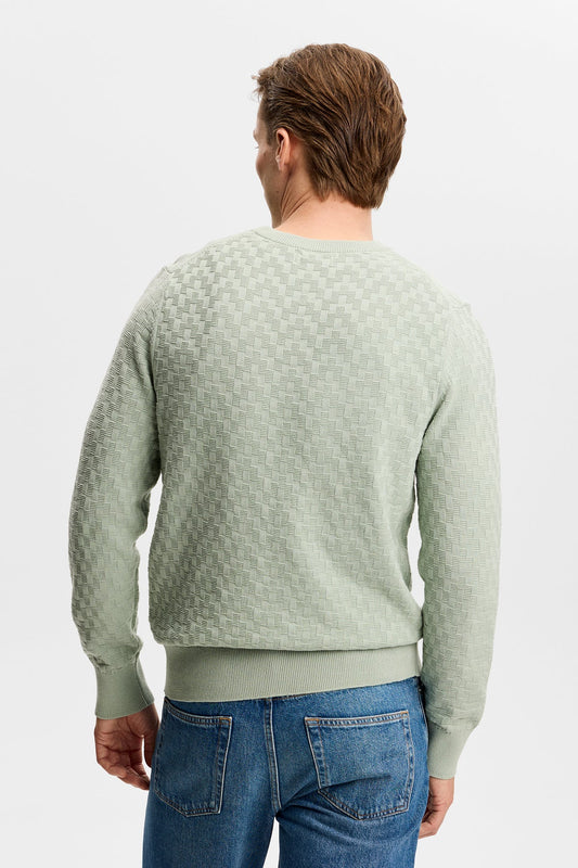 J.Lindeberg Arthur Knit Org. Cotton Jadeite - Mojo Independent Store