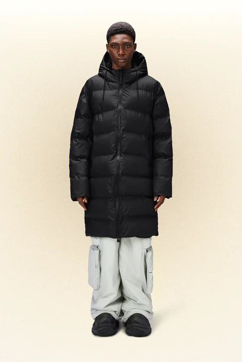 Rains Alta Longer Puffer Jacket Black