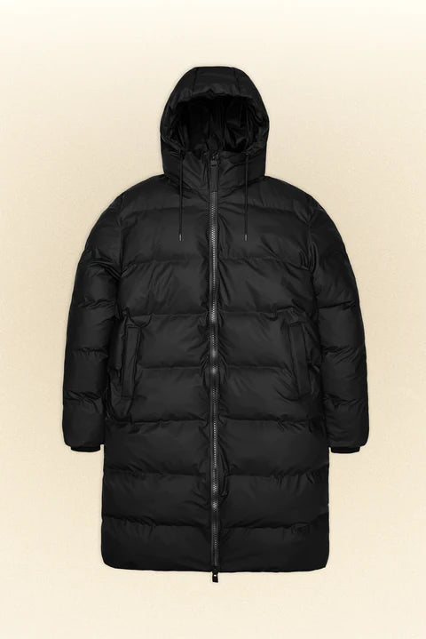 Rains Alta Longer Puffer Jacket Black