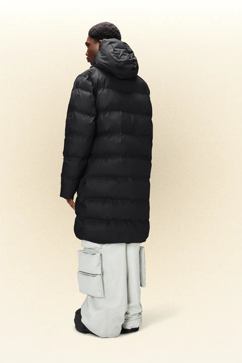 Rains Alta Longer Puffer Jacket Black