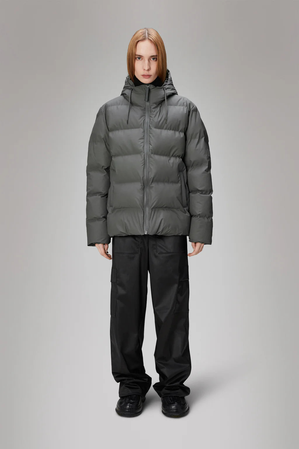 Rains Alta Puffer Jacket Grey