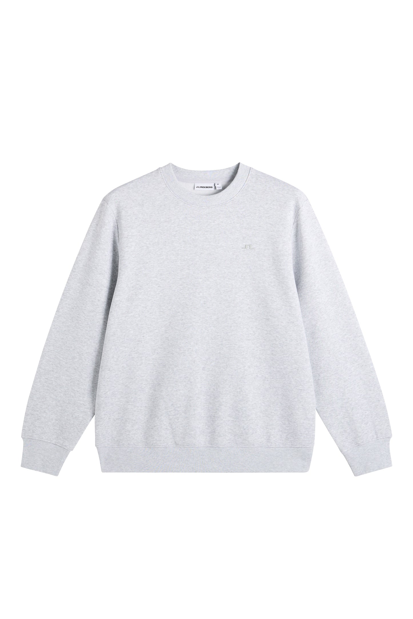 J.Lindeberg Alpha Crew Neck Light Grey Melange - Mojo Independent Store