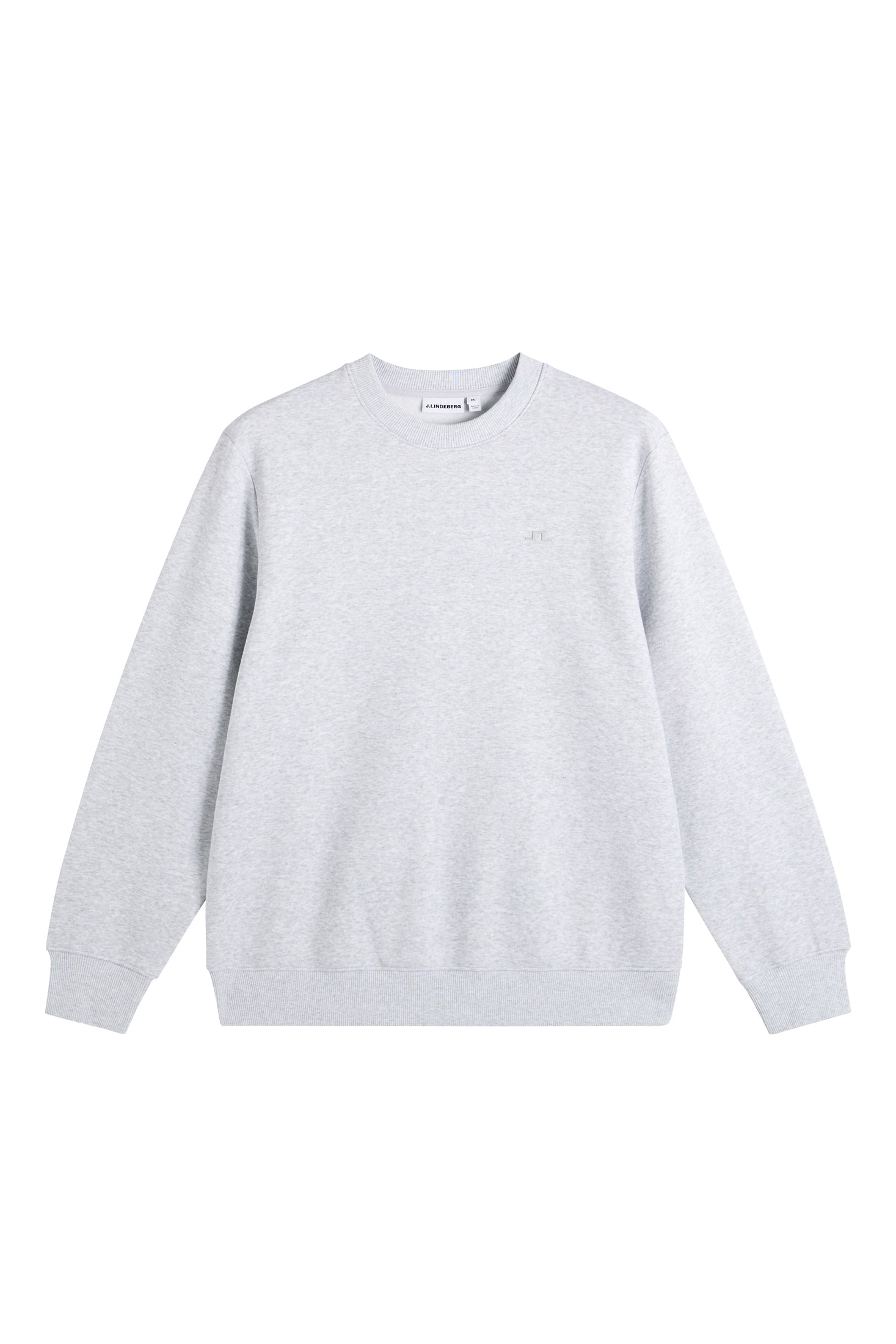 J.Lindeberg Alpha Crew Neck Light Grey Melange - Mojo Independent Store