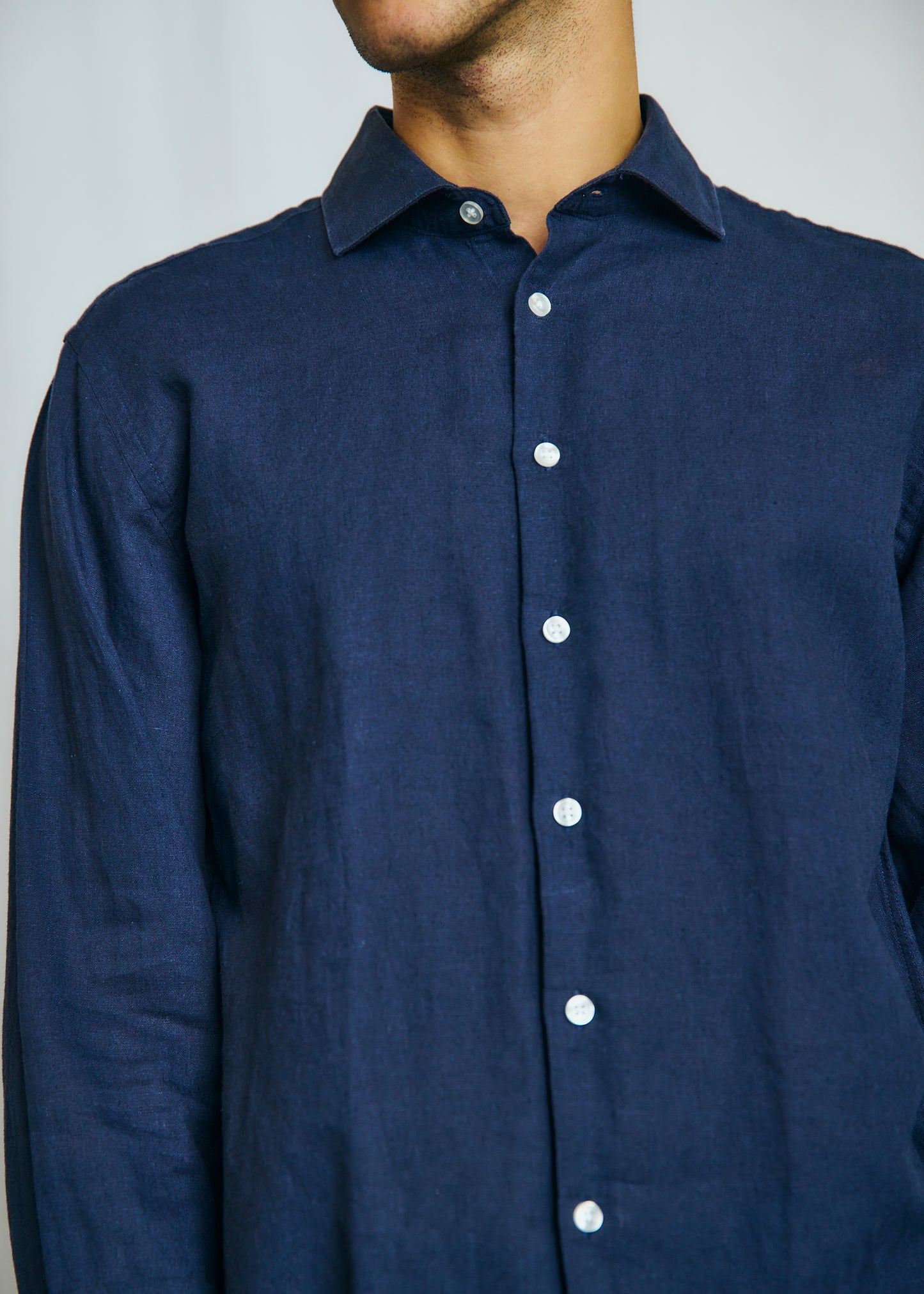 Bruun & Stengade Antonelli Casual Modern Fit Shirt Navy