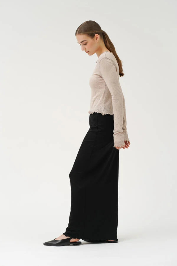 Residus Mae Maxi Skirt Black