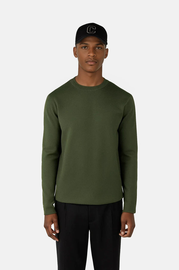 Ciszere Clark Knitted Roundneck Duffel Green