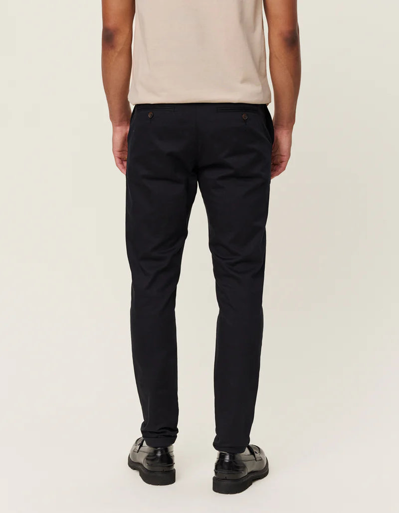 Les Deux Como Reg Cotton Suit Pant Black