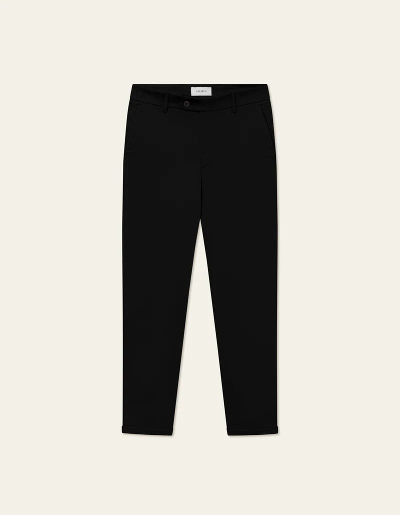 Les Deux Como Reg Cotton Suit Pant Black