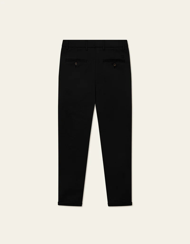 Les Deux Como Reg Cotton Suit Pant Black