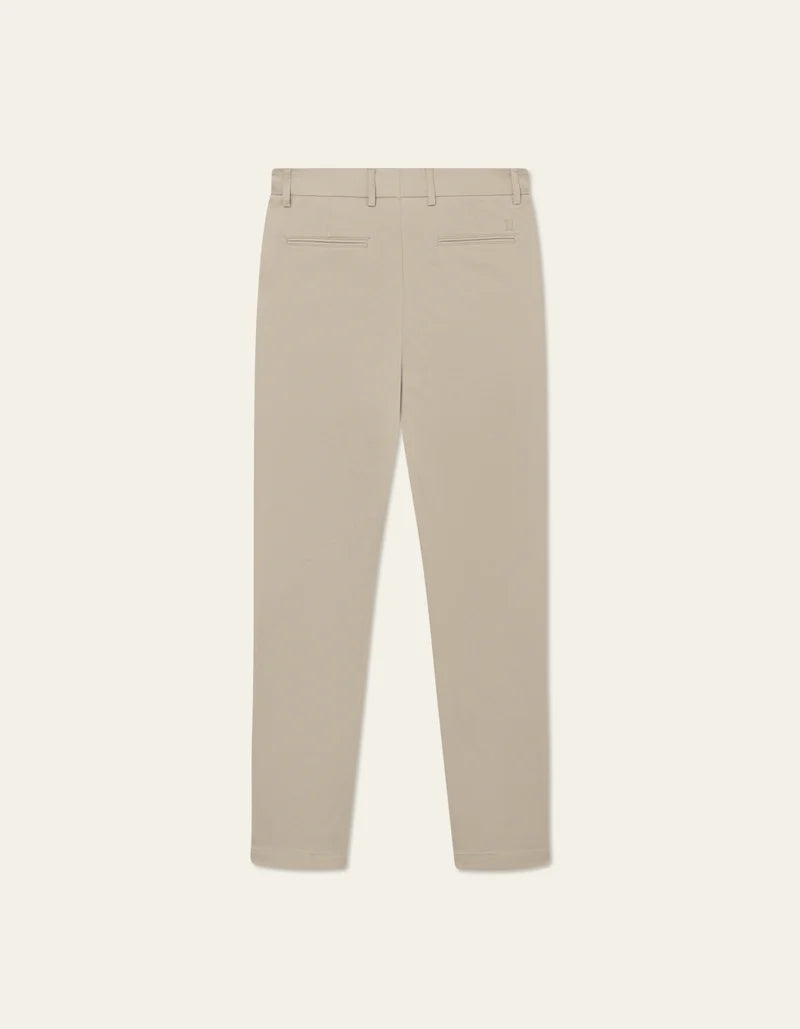 Les Deux Como Reg Cotton Suit Pant Dark Sand