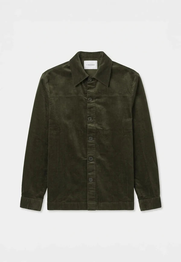 Ciszere Dylan Cord Overshirt Green