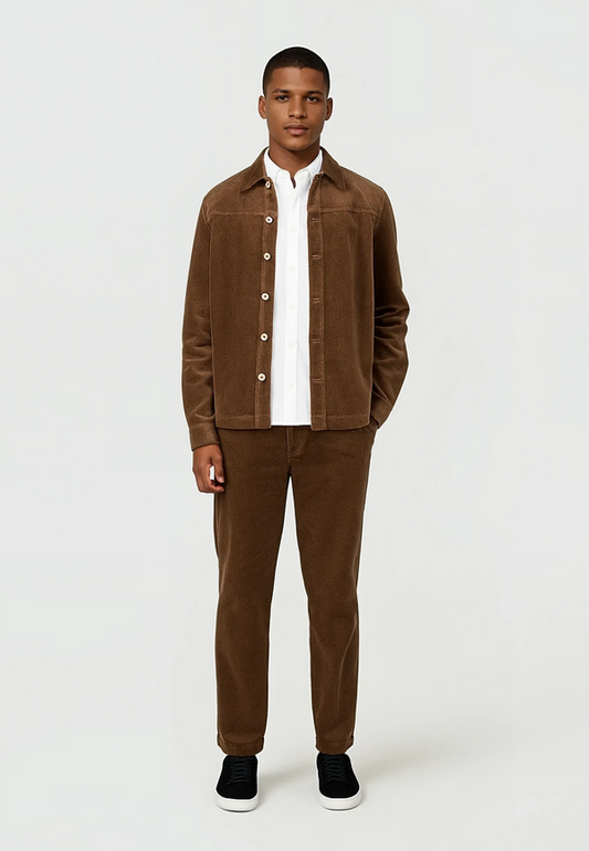 Ciszere Dylan Cord Overshirt 3.0 Mocha Brown