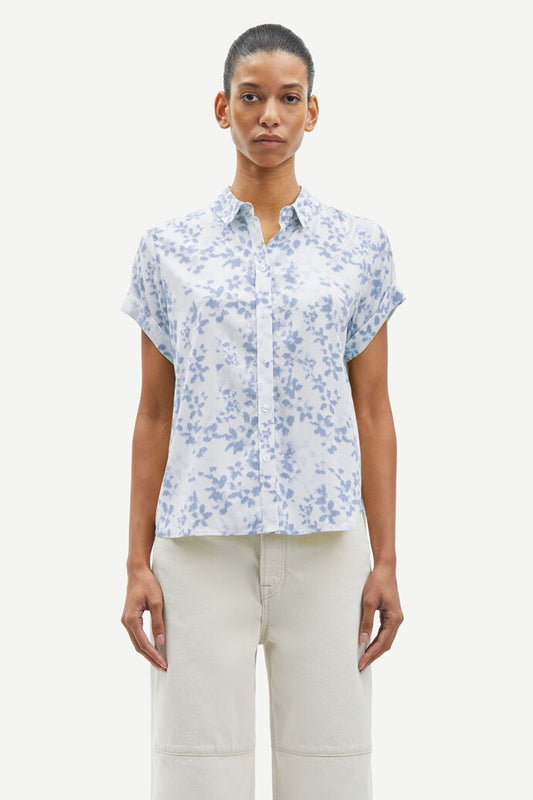 Samsøe Samsøe Majan Ss Shirt Meadow Light Blue