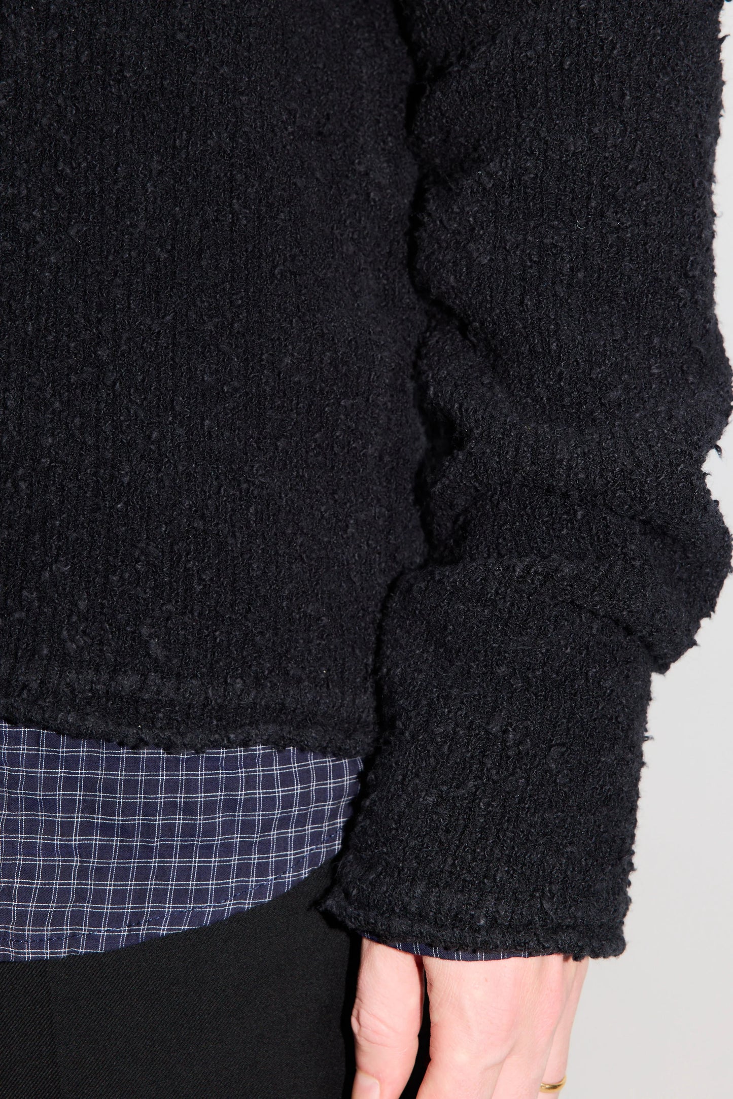 Hope Goal Cardigan Black Boucle