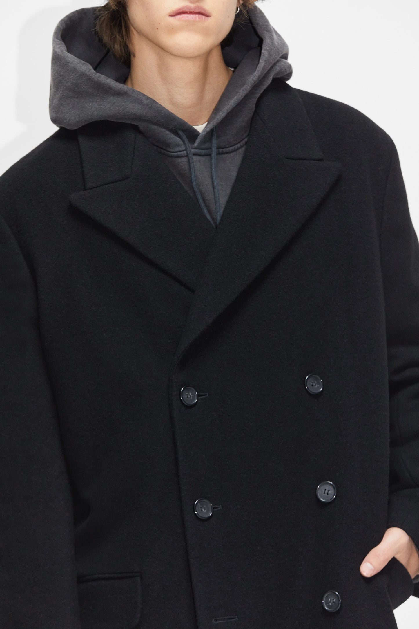 Hope Time Coat Black Twill