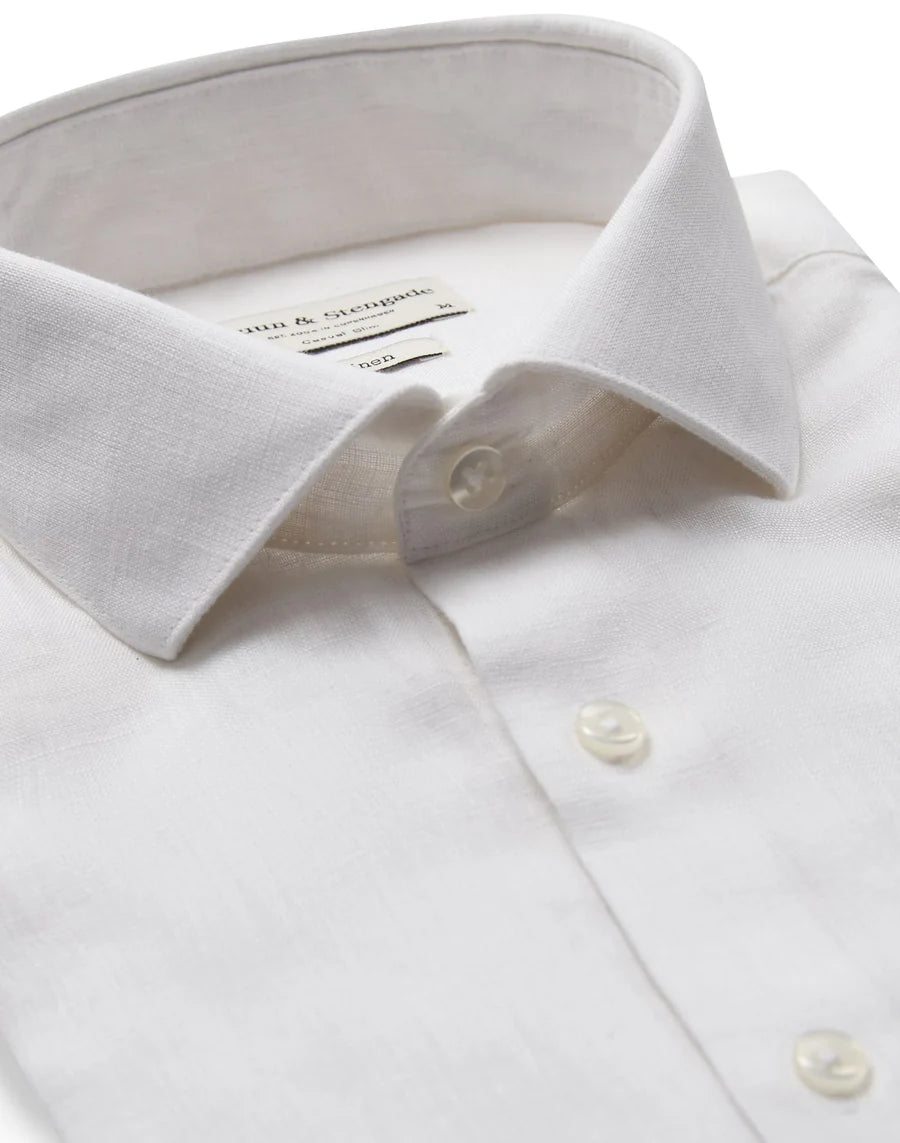 Bruun & Stengade Perth Casual Slim Fit Shirt White