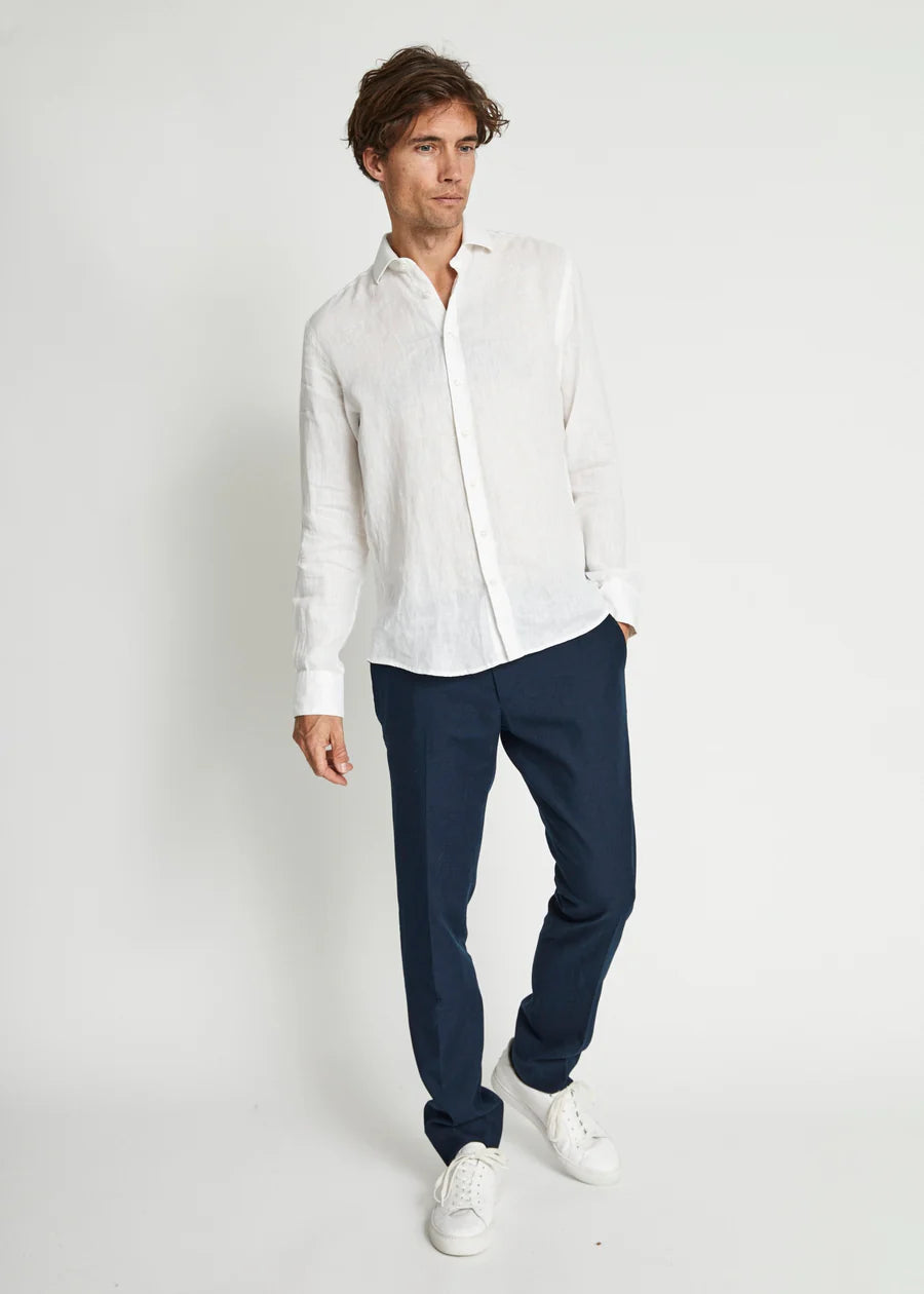 Bruun & Stengade Perth Casual Slim Fit Shirt White