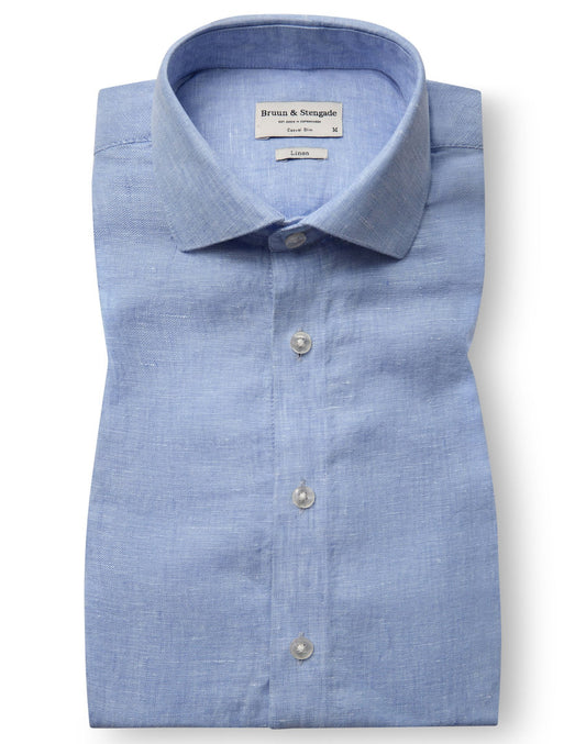 Bruun & Stengade Perth Casual Slim Fit Shirt Light Blue