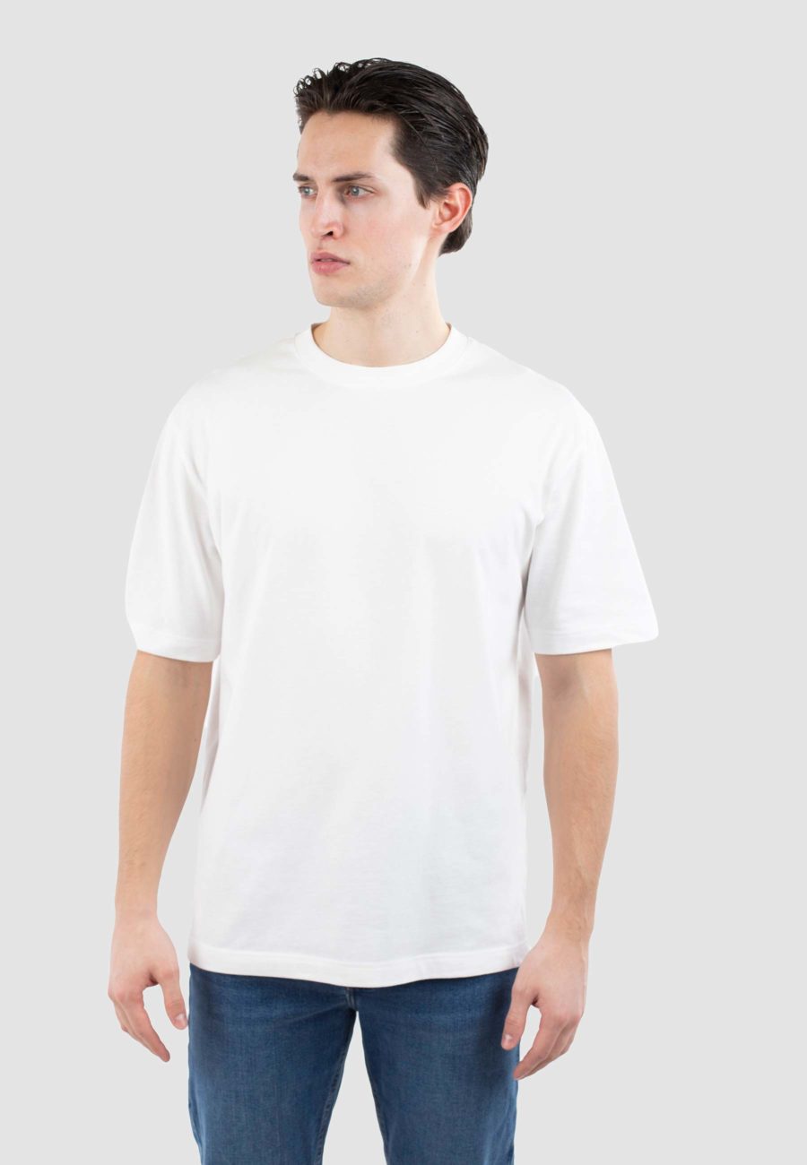 Ciszere Mico High Collar Tee White