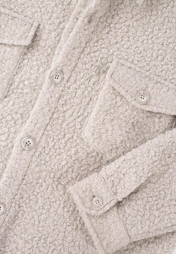 Ciszere Dani Boucle Overshirt Beige - Mojo Independent Store