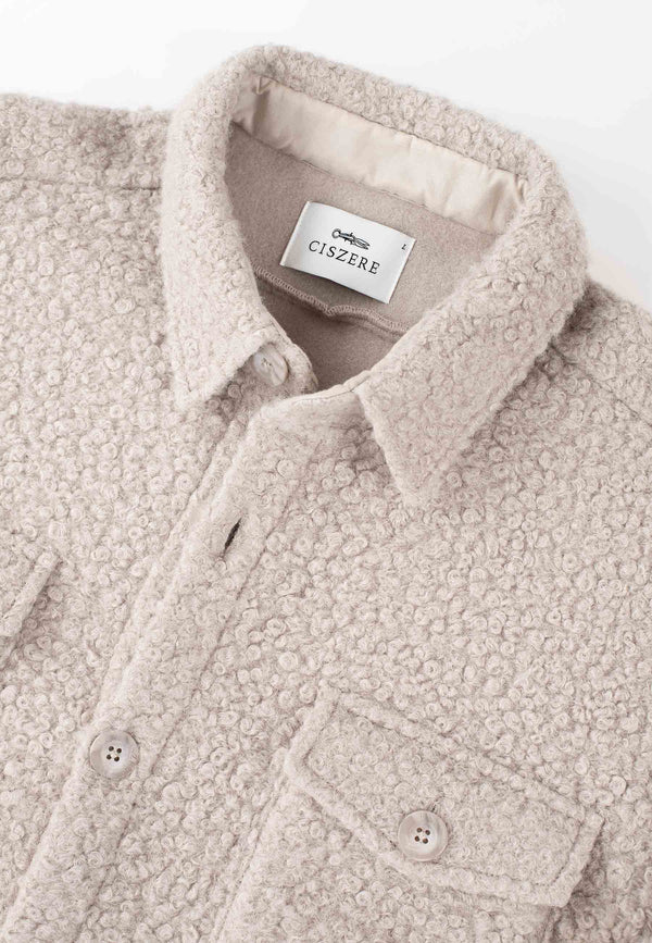 Ciszere Dani Boucle Overshirt Beige - Mojo Independent Store