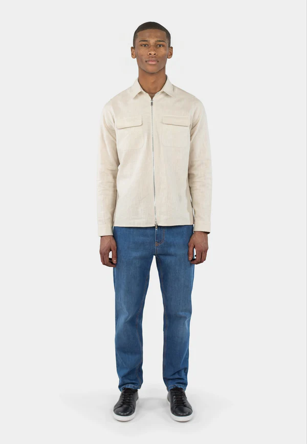 Ciszere Quincy Linen Overshirt Sunburst Beige