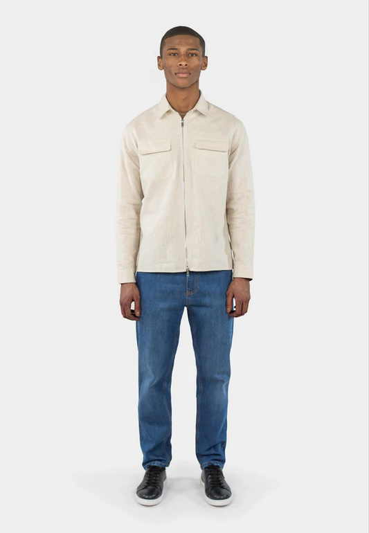 Ciszere Quincy Linen Overshirt Sunburst Beige