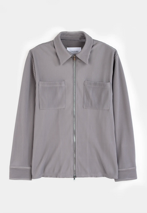 Ciszere Mateo Plisse Overshirt Grey