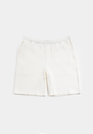 Ciszere Mian Plisse Shorts White