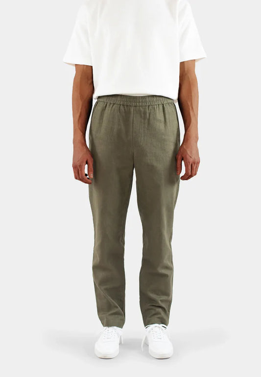Ciszere Harlow Linen Trousers Dusty Sage Green
