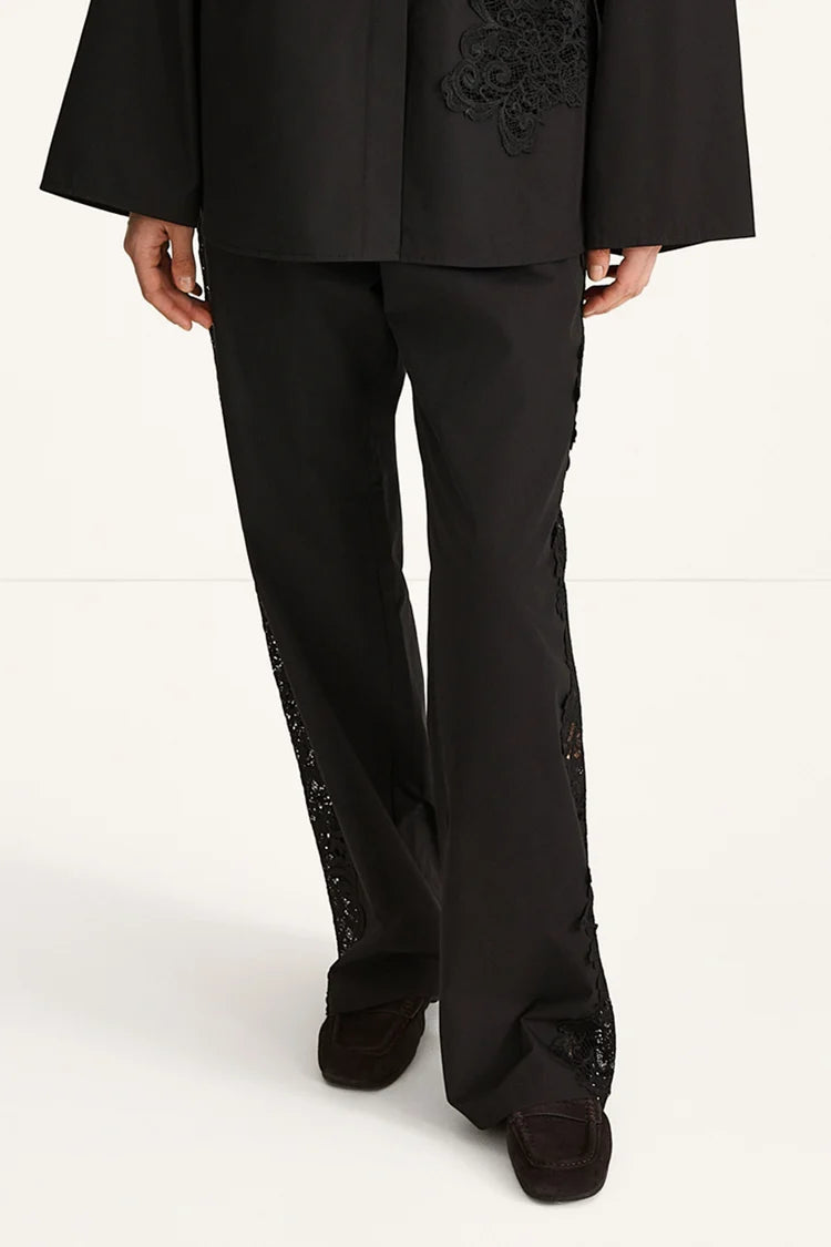 Stylein Jeraldine Embroidery Trousers Black - Mojo Independent Store