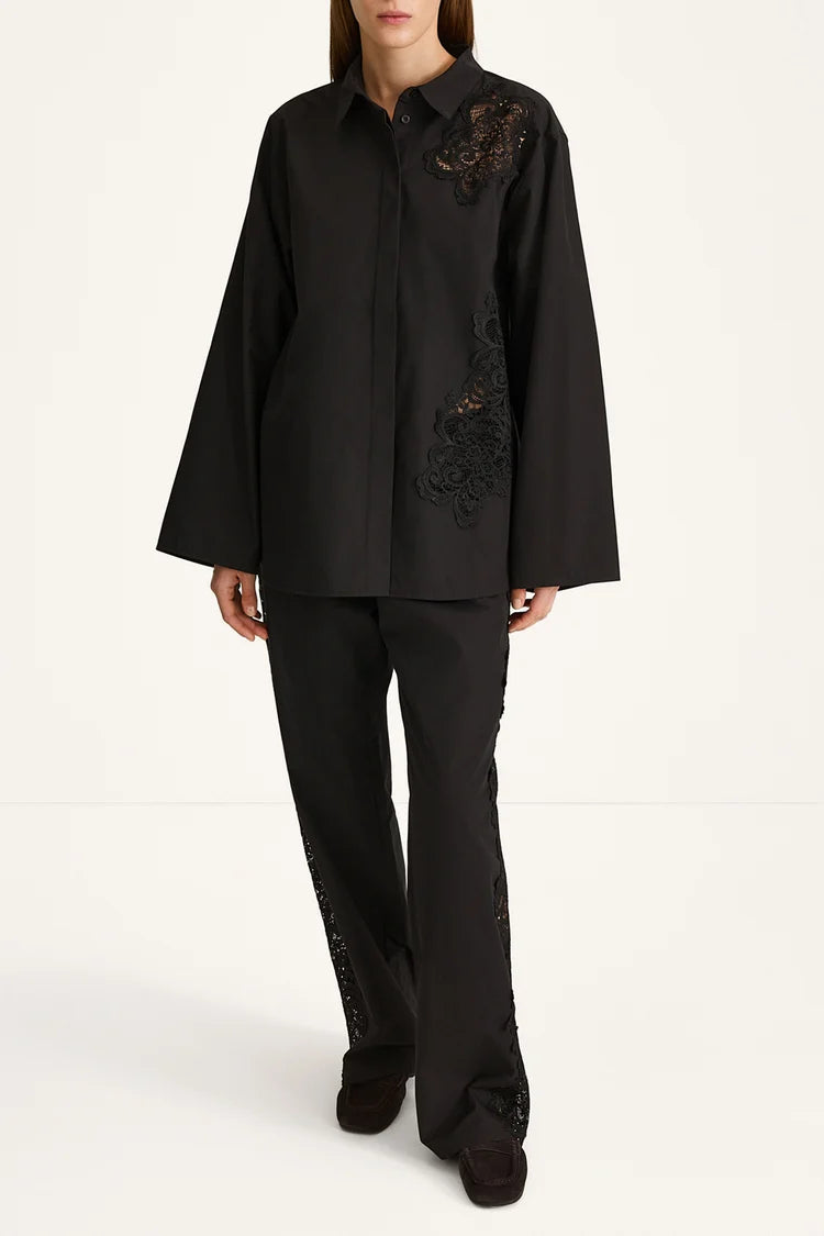Stylein Jeraldine Embroidery Trousers Black - Mojo Independent Store