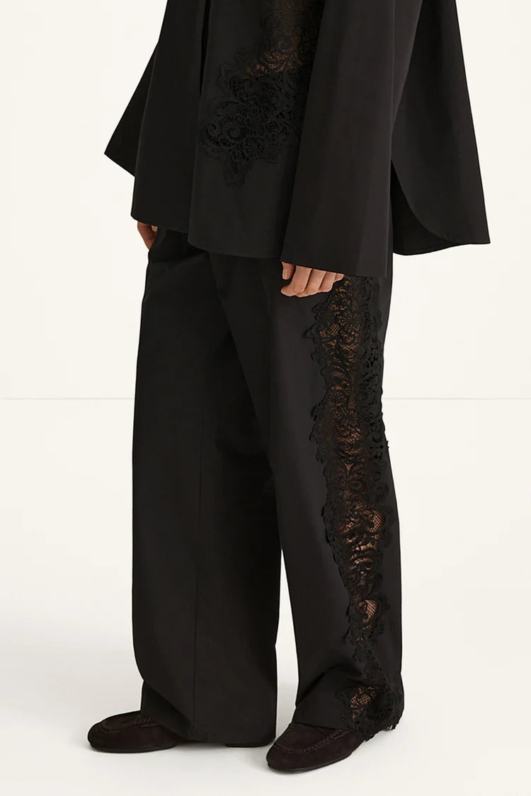 Stylein Jeraldine Embroidery Trousers Black - Mojo Independent Store