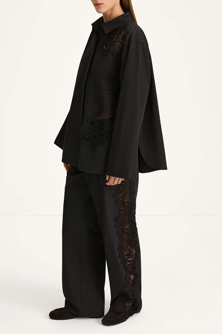 Stylein Jeraldine Embroidery Trousers Black - Mojo Independent Store