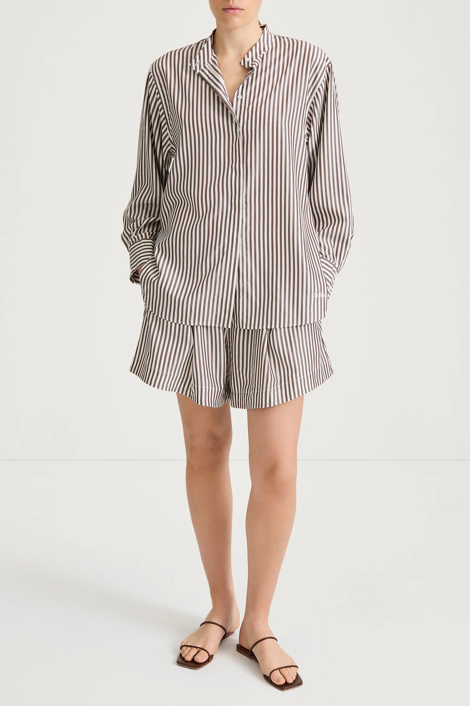 Stylein Mojo Shorts Brown Stripe - Mojo Independent Store