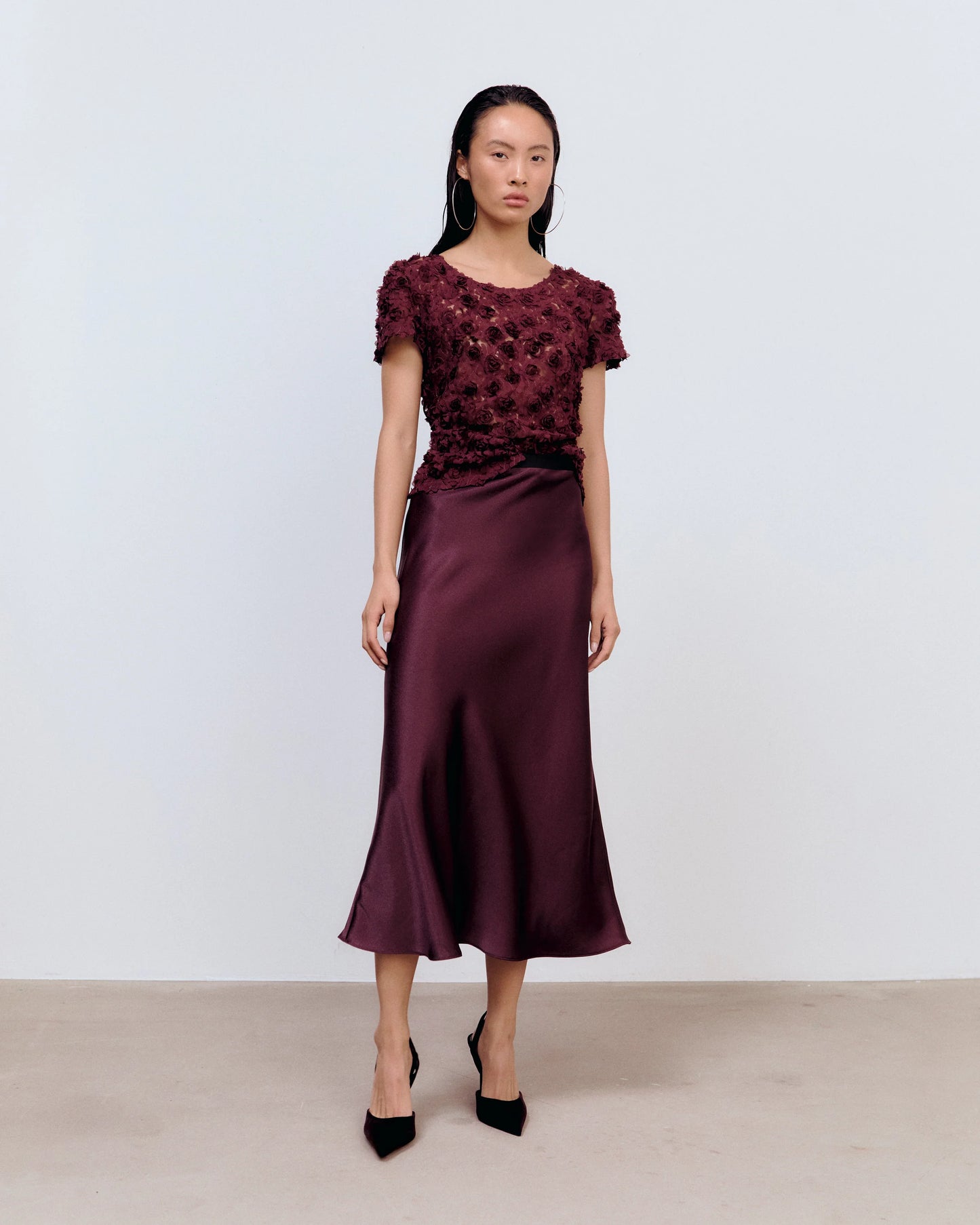 Ida Sjöstedt Julie Top Burgundy